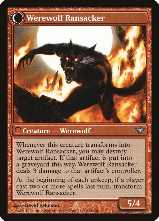 Afflicted Deserter // Werewolf Ransacker [Dark Ascension] | Gamers Paradise