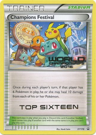 Champions Festival 2016 Top Sixteen (XY176) [XY: Black Star Promos] | Gamers Paradise