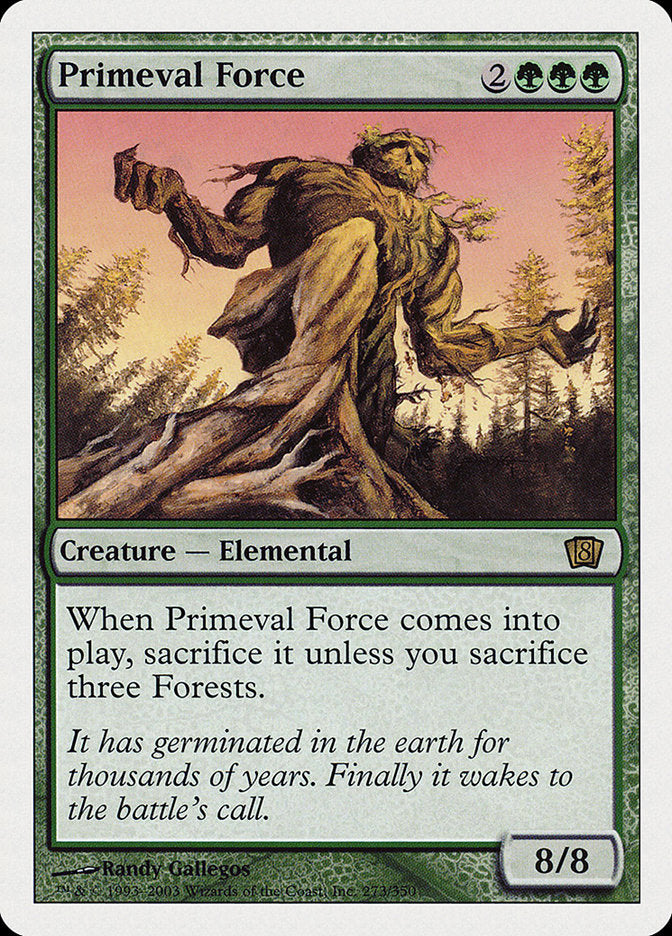 Primeval Force (8th Edition) [Oversize Cards] | Gamers Paradise