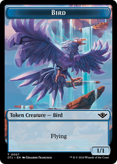 Mercenary // Bird Double-Sided Token [Outlaws of Thunder Junction Tokens] | Gamers Paradise
