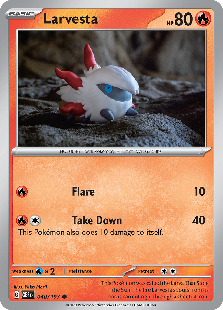 Larvesta (040/197) [Scarlet & Violet: Obsidian Flames] | Gamers Paradise