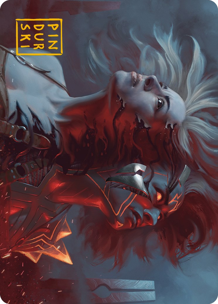 Thrill of Possibility Art Card (Gold-Stamped Signature) [Phyrexia: All Will Be One Art Series] | Gamers Paradise