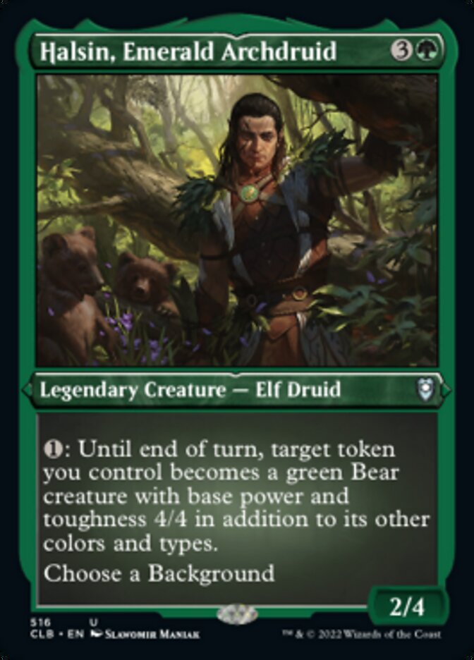 Halsin, Emerald Archdruid (Foil Etched) [Commander Legends: Battle for Baldur's Gate] | Gamers Paradise