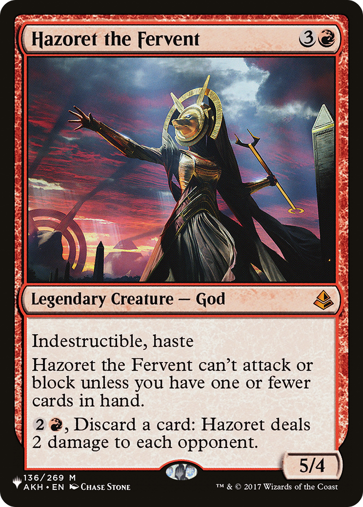 Hazoret the Fervent [The List Reprints] | Gamers Paradise