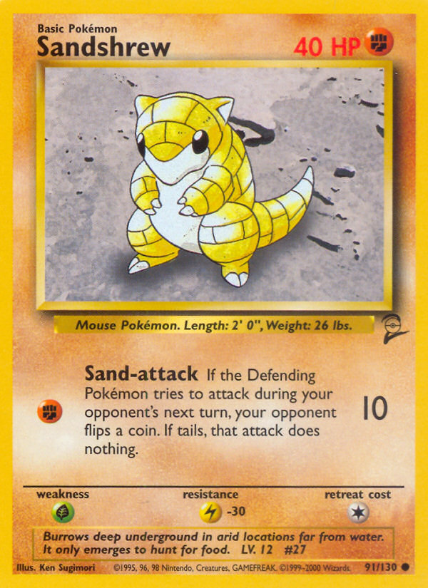 Sandshrew (91/130) [Base Set 2] | Gamers Paradise