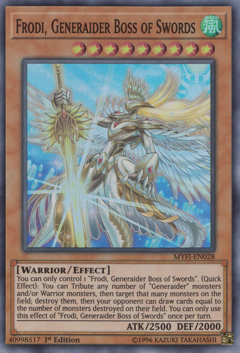 Frodi, Generaider Boss of Swords [MYFI-EN028] Super Rare | Gamers Paradise