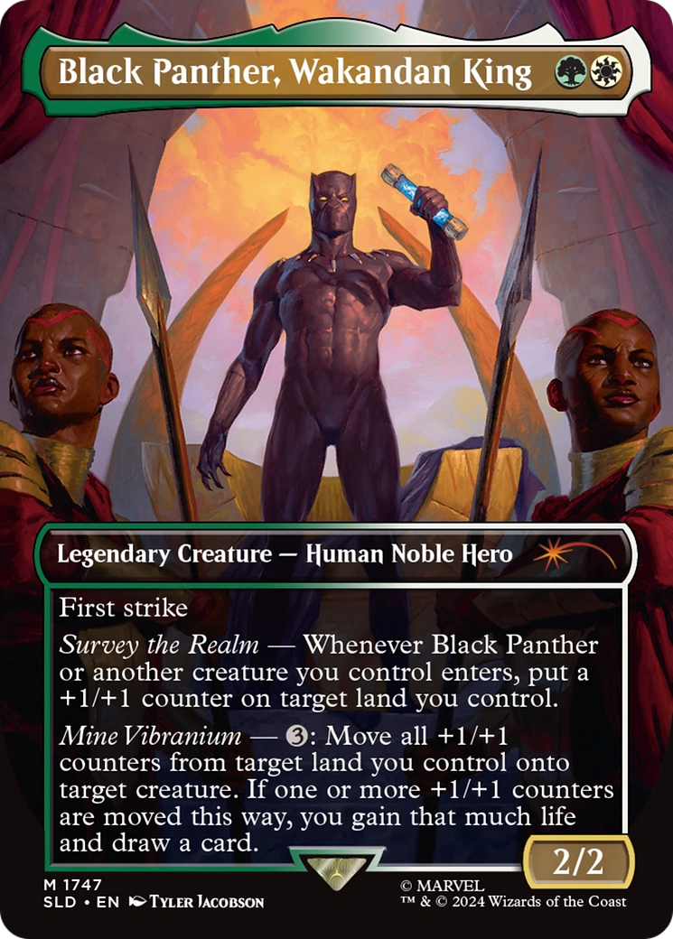 Black Panther, Wakandan King (Rainbow Foil) [Secret Lair Drop Series] | Gamers Paradise