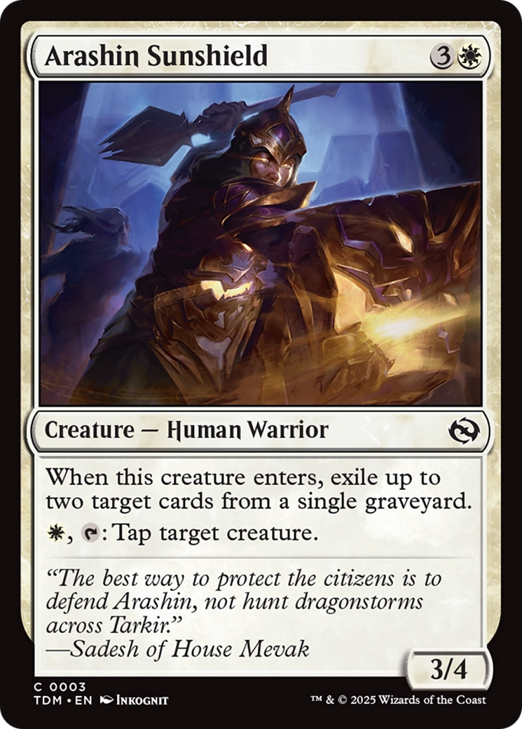 Arashin Sunshield [Tarkir: Dragonstorm] | Gamers Paradise