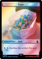 Horse // Food (0057) Double-Sided Token (Surge Foil) [Doctor Who Tokens] | Gamers Paradise