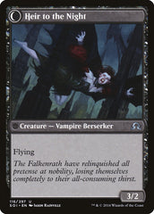 Heir of Falkenrath // Heir to the Night [Shadows over Innistrad] | Gamers Paradise