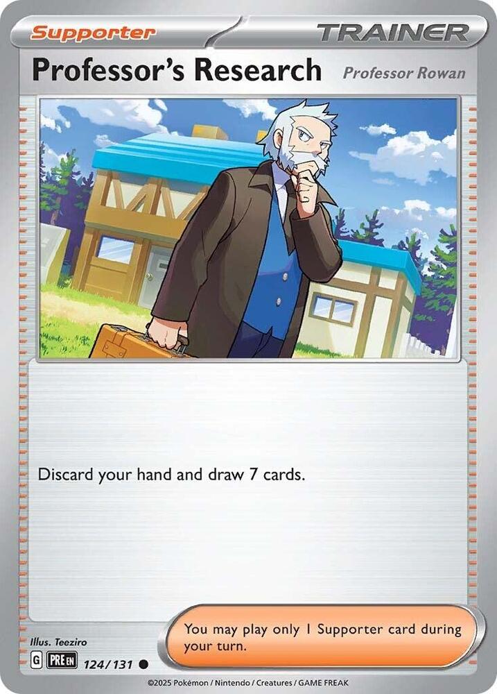 Professor's Research (124/131) [Professor Rowan] [Scarlet & Violet: Prismatic Evolutions] | Gamers Paradise