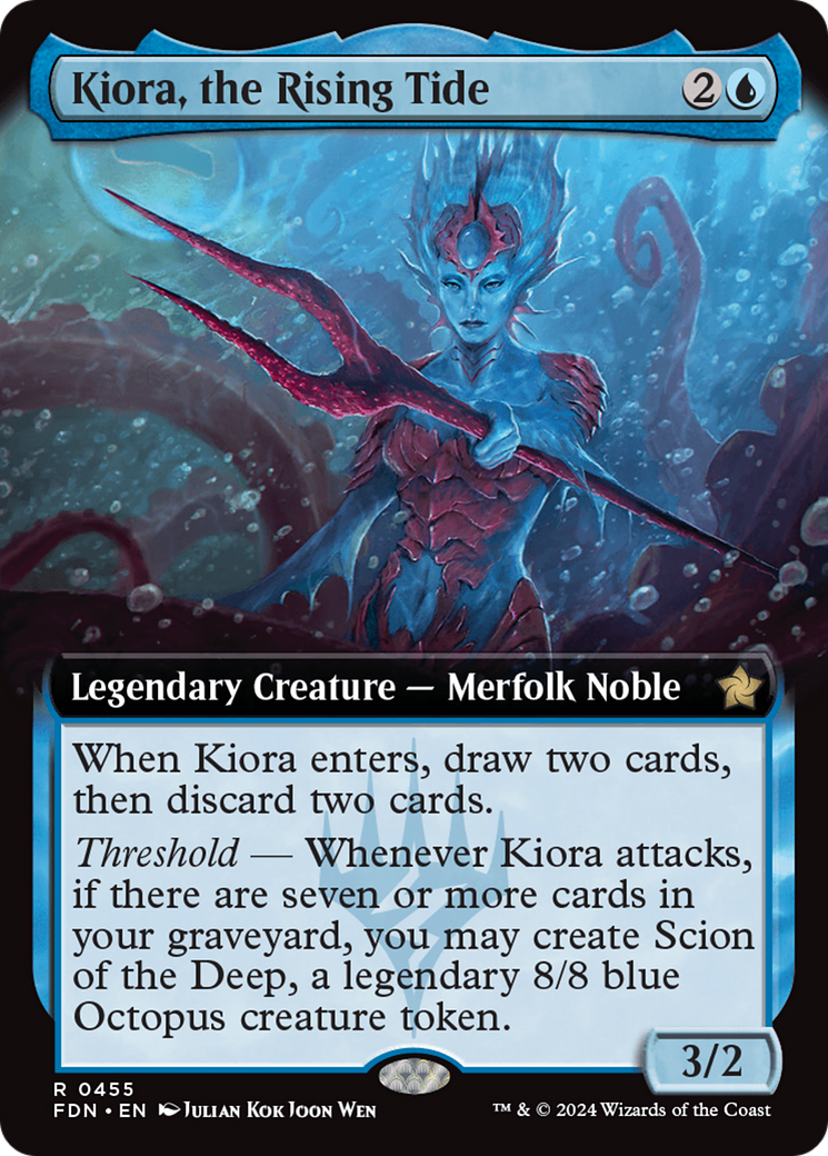 Kiora, the Rising Tide (Extended Art) [Foundations] | Gamers Paradise