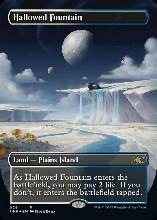 Hallowed Fountain (Borderless) (Galaxy Foil) [Unfinity] | Gamers Paradise