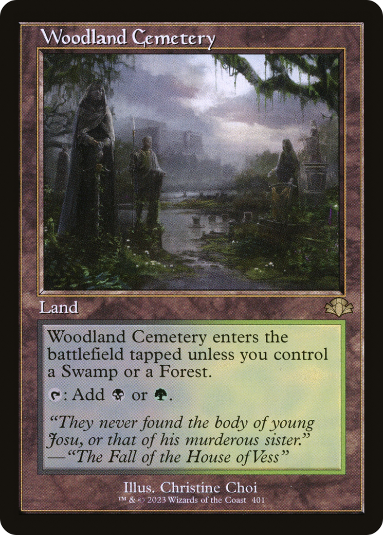 Woodland Cemetery (Retro) [Dominaria Remastered] | Gamers Paradise