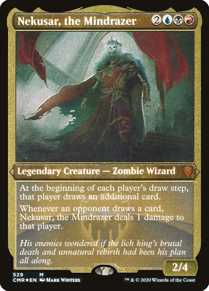Nekusar, the Mindrazer (Etched) [Commander Legends] | Gamers Paradise
