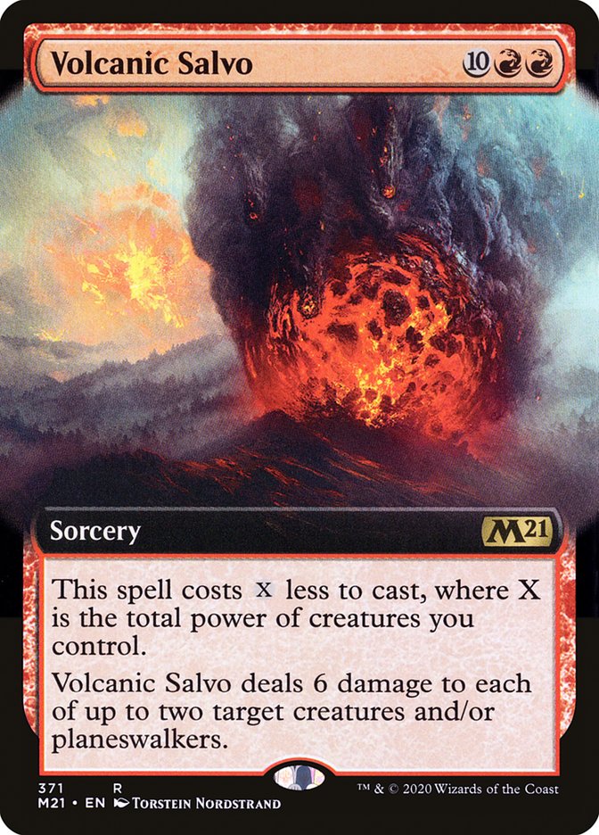 Volcanic Salvo (Extended Art) [Core Set 2021] | Gamers Paradise