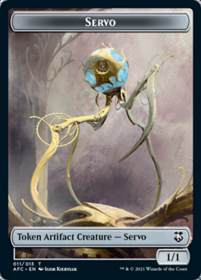 Servo // Zombie Double-Sided Token [Dungeons & Dragons: Adventures in the Forgotten Realms Commander Tokens] | Gamers Paradise