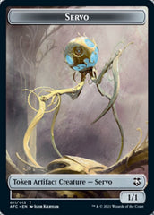 Servo // Treasure Double-Sided Token [Dungeons & Dragons: Adventures in the Forgotten Realms Commander Tokens] | Gamers Paradise