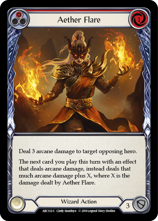 Aether Flare (Red) [ARC132-C] (Arcane Rising)  1st Edition Normal | Gamers Paradise