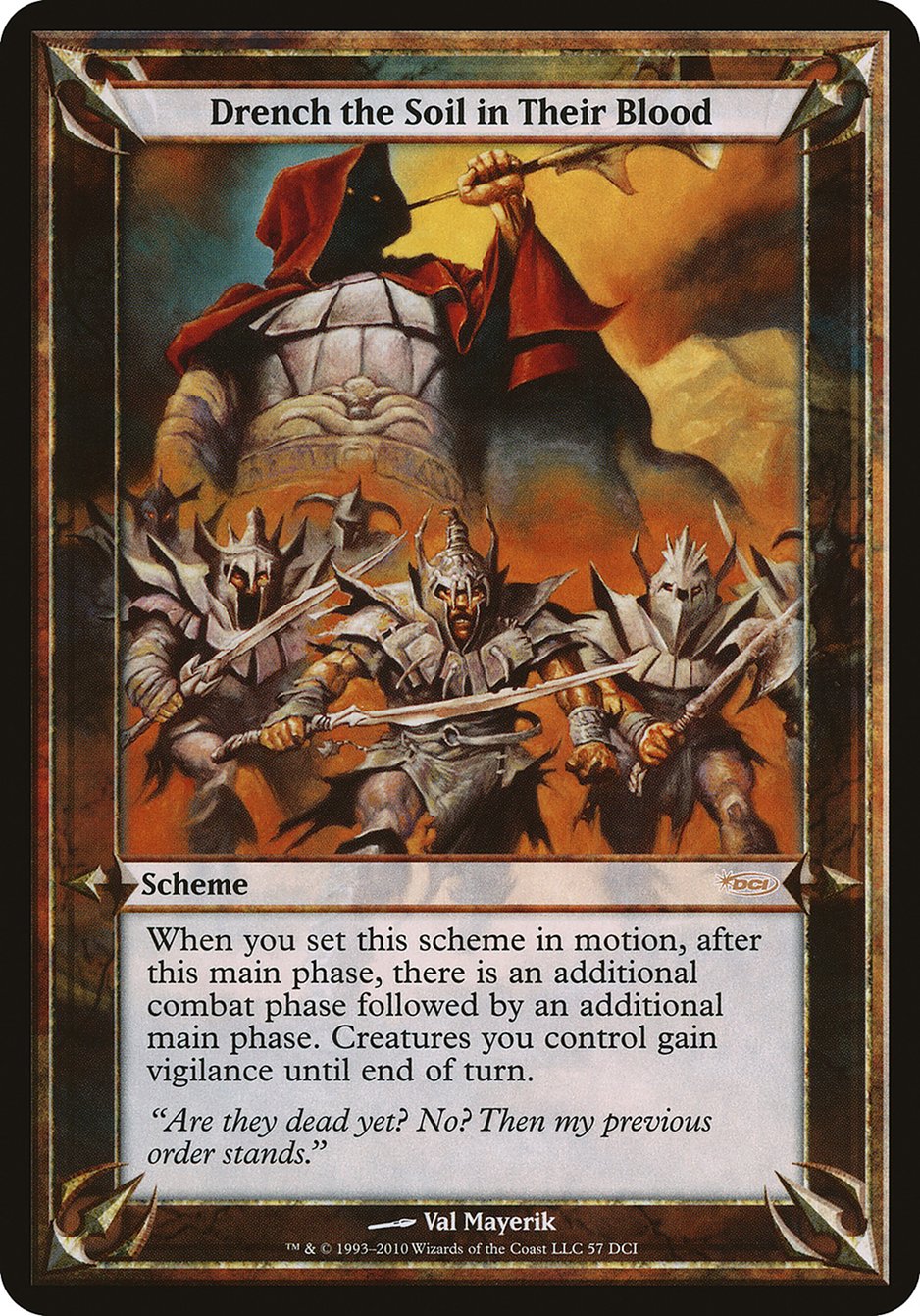 Drench the Soil in Their Blood (Schemes) [Promotional Schemes] | Gamers Paradise