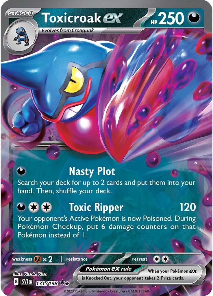 Toxicroak ex (131/198) [Scarlet & Violet: Base Set] | Gamers Paradise