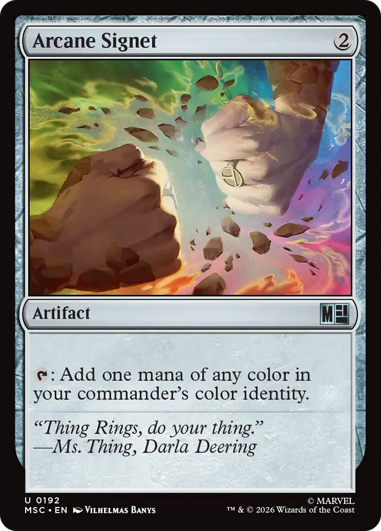 Arcane Signet (0192) (Surge Foil) [Marvel Super Heroes Commander] | Gamers Paradise