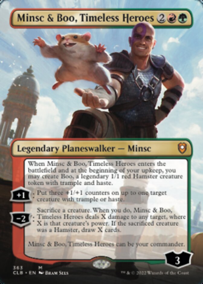Minsc & Boo, Timeless Heroes (Borderless) [Commander Legends: Battle for Baldur's Gate] | Gamers Paradise