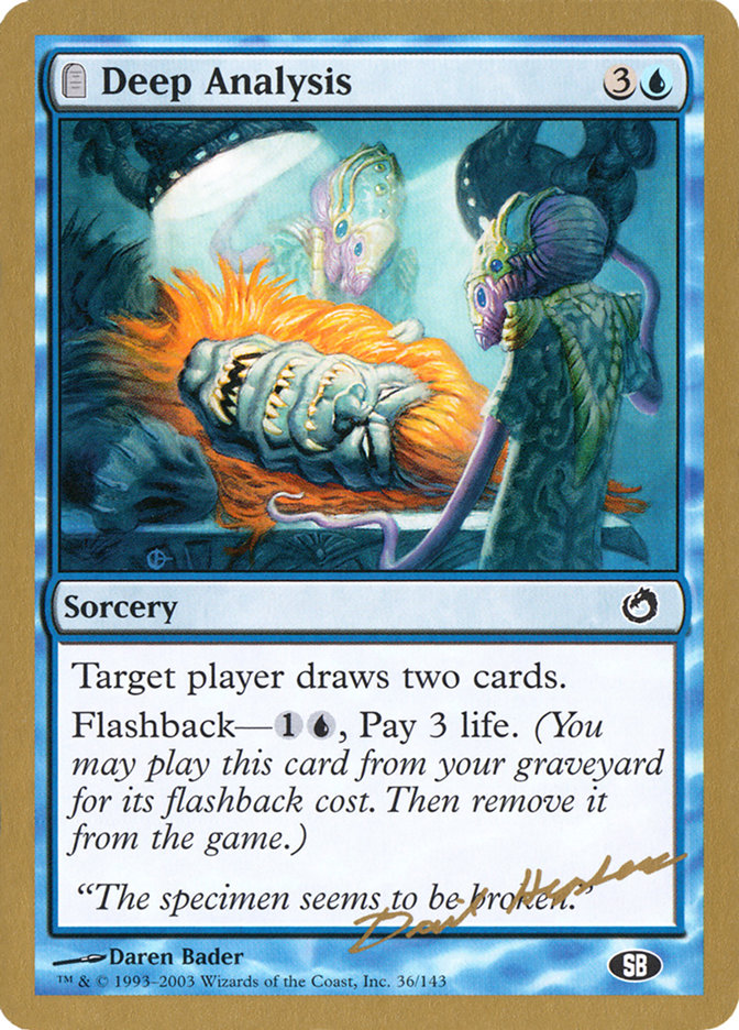Deep Analysis (Dave Humpherys) (SB) [World Championship Decks 2003] | Gamers Paradise
