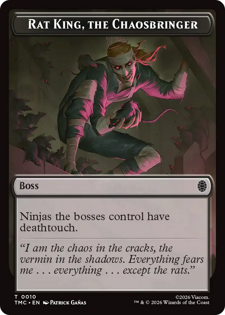 Rat King, The Chaosbringer [Teenage Mutant Ninja Turtles Commander Tokens] | Gamers Paradise