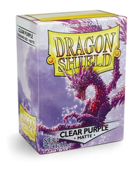 Dragon Shield: Standard 100ct Sleeves - Clear Purple (Matte) | Gamers Paradise
