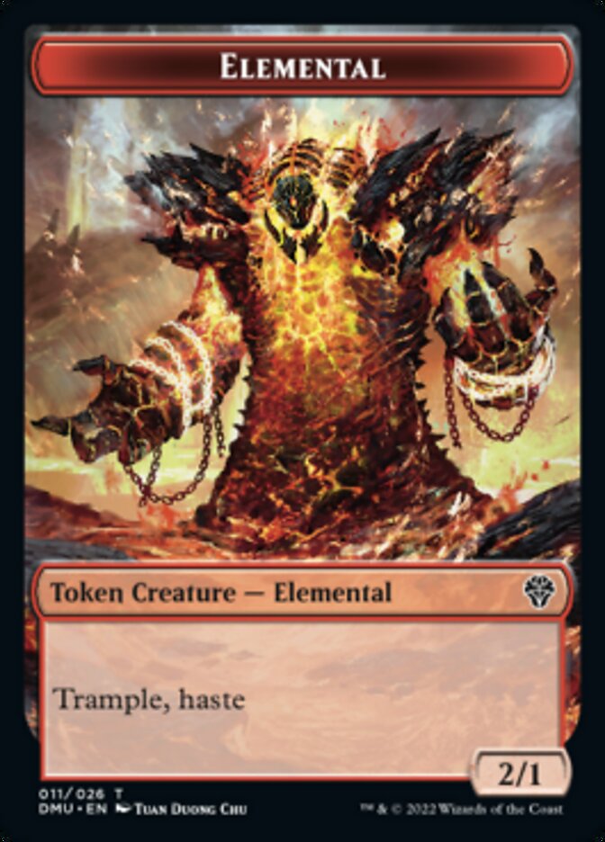 Soldier // Elemental Double-Sided Token [Dominaria United Tokens] | Gamers Paradise