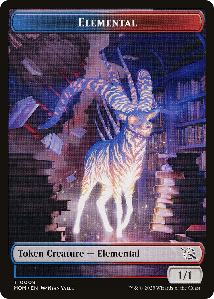 Elemental (09) // Dinosaur Double-Sided Token [March of the Machine Tokens] | Gamers Paradise