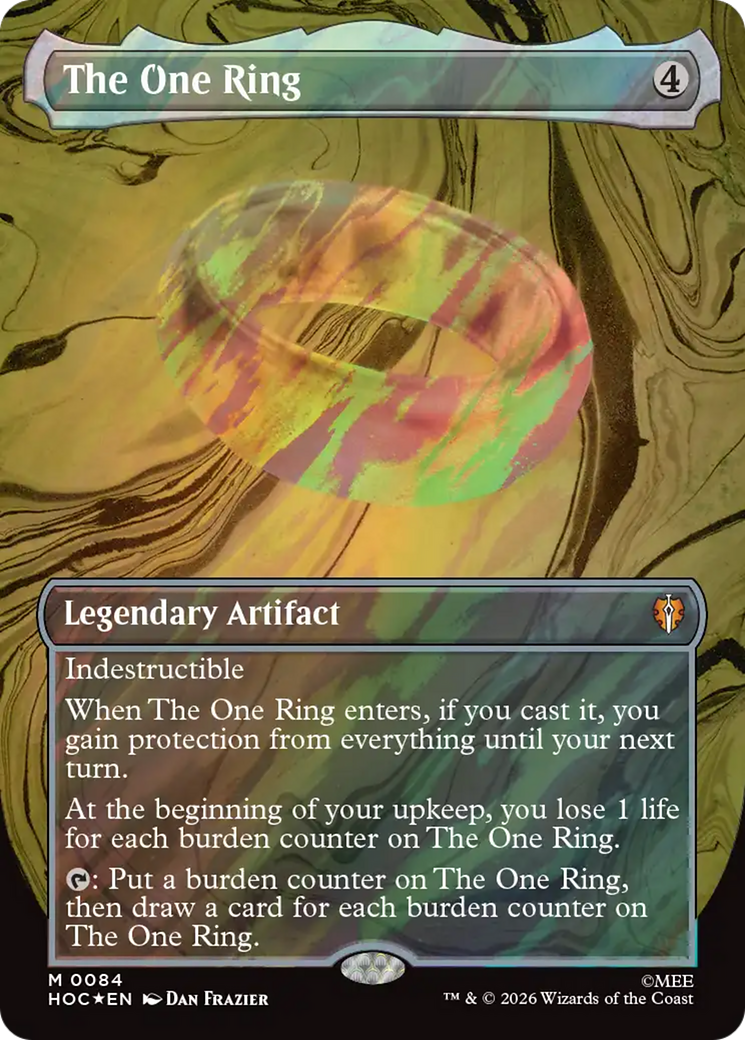 The One Ring (Borderless) (Surge Foil) [The Hobbit] | Gamers Paradise