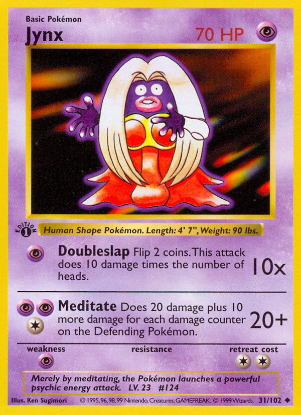 Jynx (31/102) (Shadowless) [Base Set 1st Edition] | Gamers Paradise