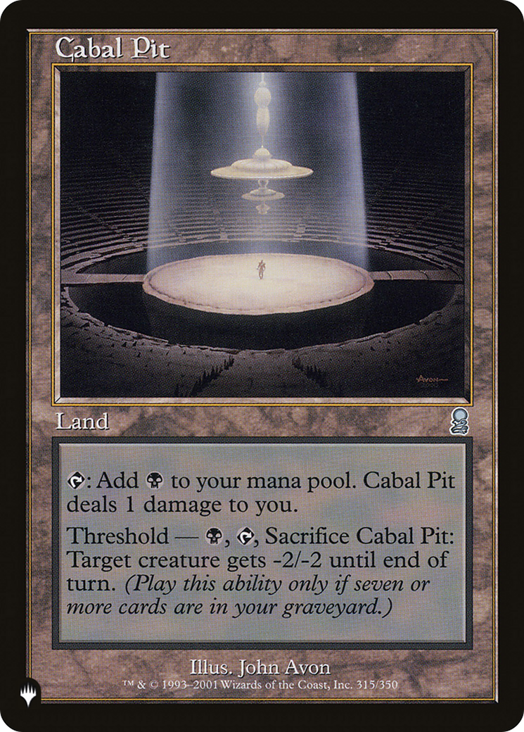 Cabal Pit [The List Reprints] | Gamers Paradise