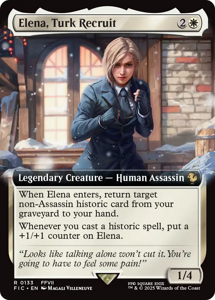 Elena, Turk Recruit (Extended Art) [FINAL FANTASY Commander] | Gamers Paradise