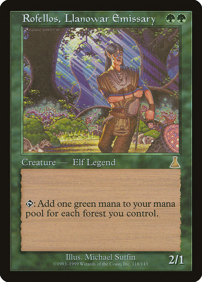 Rofellos, Llanowar Emissary [Urza's Destiny] | Gamers Paradise