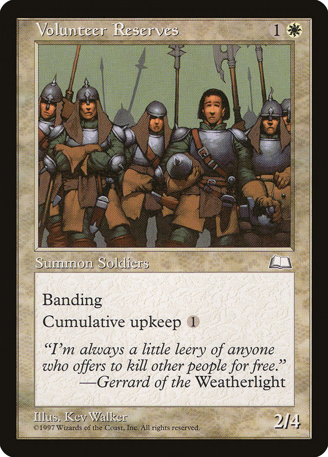 Volunteer Reserves [Weatherlight] | Gamers Paradise