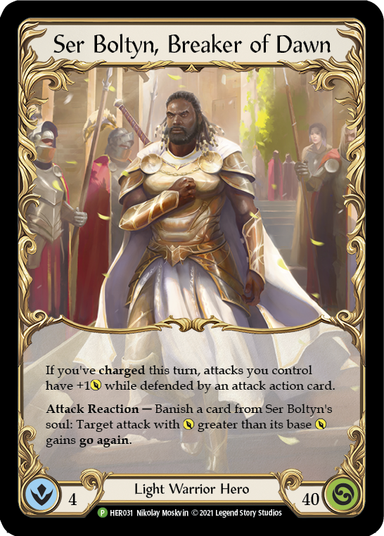 Ser Boltyn, Breaker of Dawn [HER031] (Promo)  Cold Foil | Gamers Paradise
