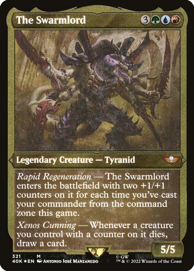 The Swarmlord (Display Commander) (Surge Foil) [Warhammer 40,000] | Gamers Paradise