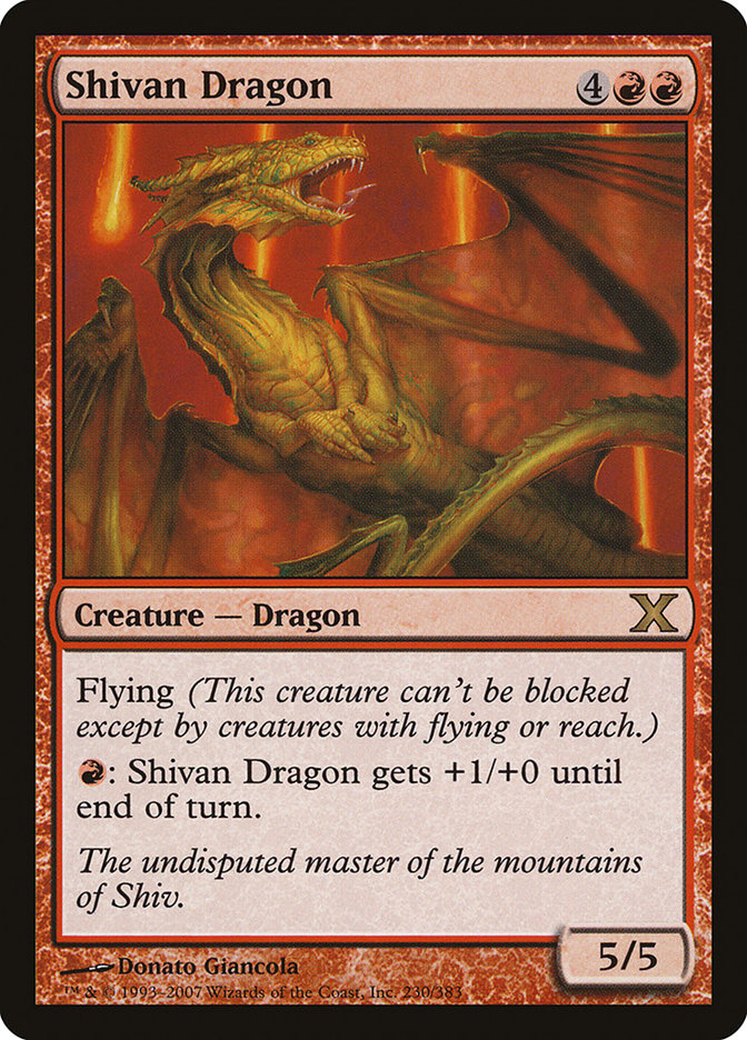 Shivan Dragon [Tenth Edition] | Gamers Paradise