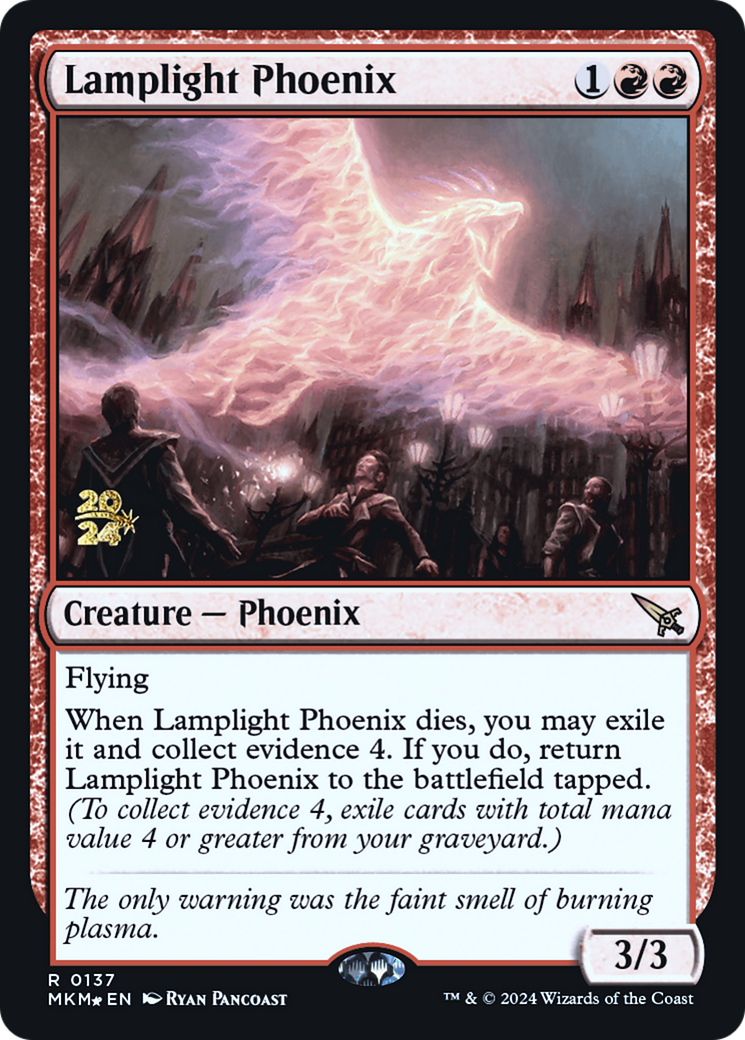 Lamplight Phoenix [Murders at Karlov Manor Prerelease Promos] | Gamers Paradise