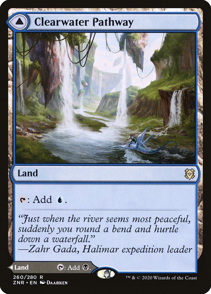 Clearwater Pathway // Murkwater Pathway [Zendikar Rising] | Gamers Paradise