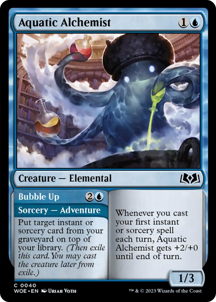 Aquatic Alchemist // Bubble Up [Wilds of Eldraine] | Gamers Paradise