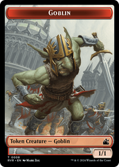 Goblin (0008) // Beast Double-Sided Token [Ravnica Remastered Tokens] | Gamers Paradise