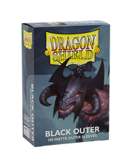 Dragon Shield: 100ct Outer Sleeves - Matte Black (Standard) | Gamers Paradise