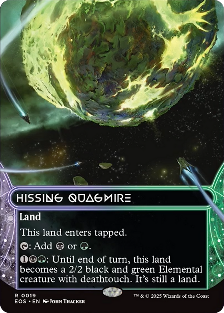Hissing Quagmire (0019) (Borderless) [Edge of Eternities: Stellar Sights] | Gamers Paradise