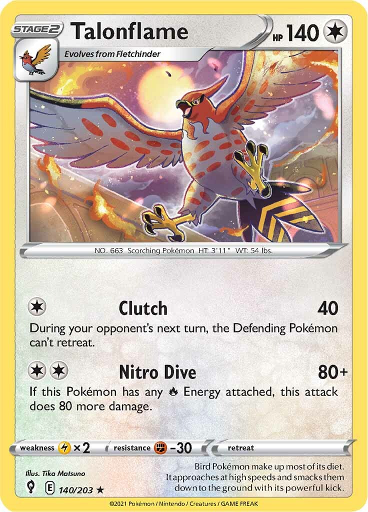 Talonflame (140/203) [Sword & Shield: Evolving Skies] | Gamers Paradise