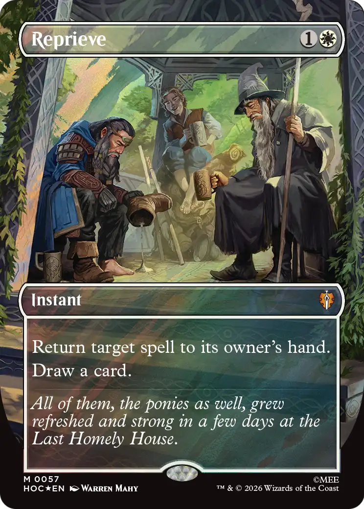 Reprieve (Borderless) (Surge Foil) [The Hobbit: Eternal-Legal] | Gamers Paradise