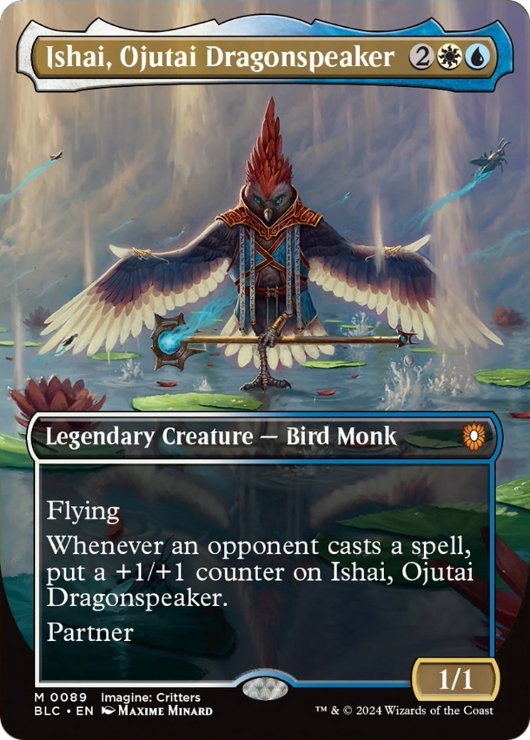 Ishai, Ojutai Dragonspeaker (Borderless) [Bloomburrow Commander] | Gamers Paradise